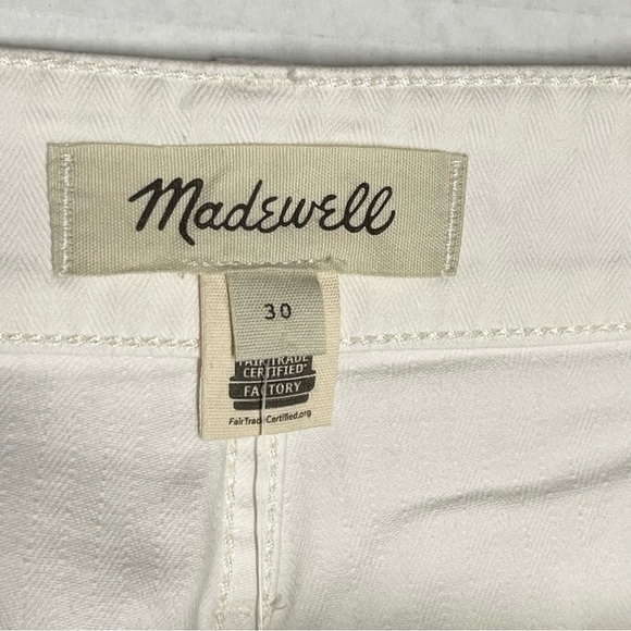Madewell Curvy Perfect Vintage Straight Jeans Womens Size 32 Tile White NEW - Picture 5 of 9